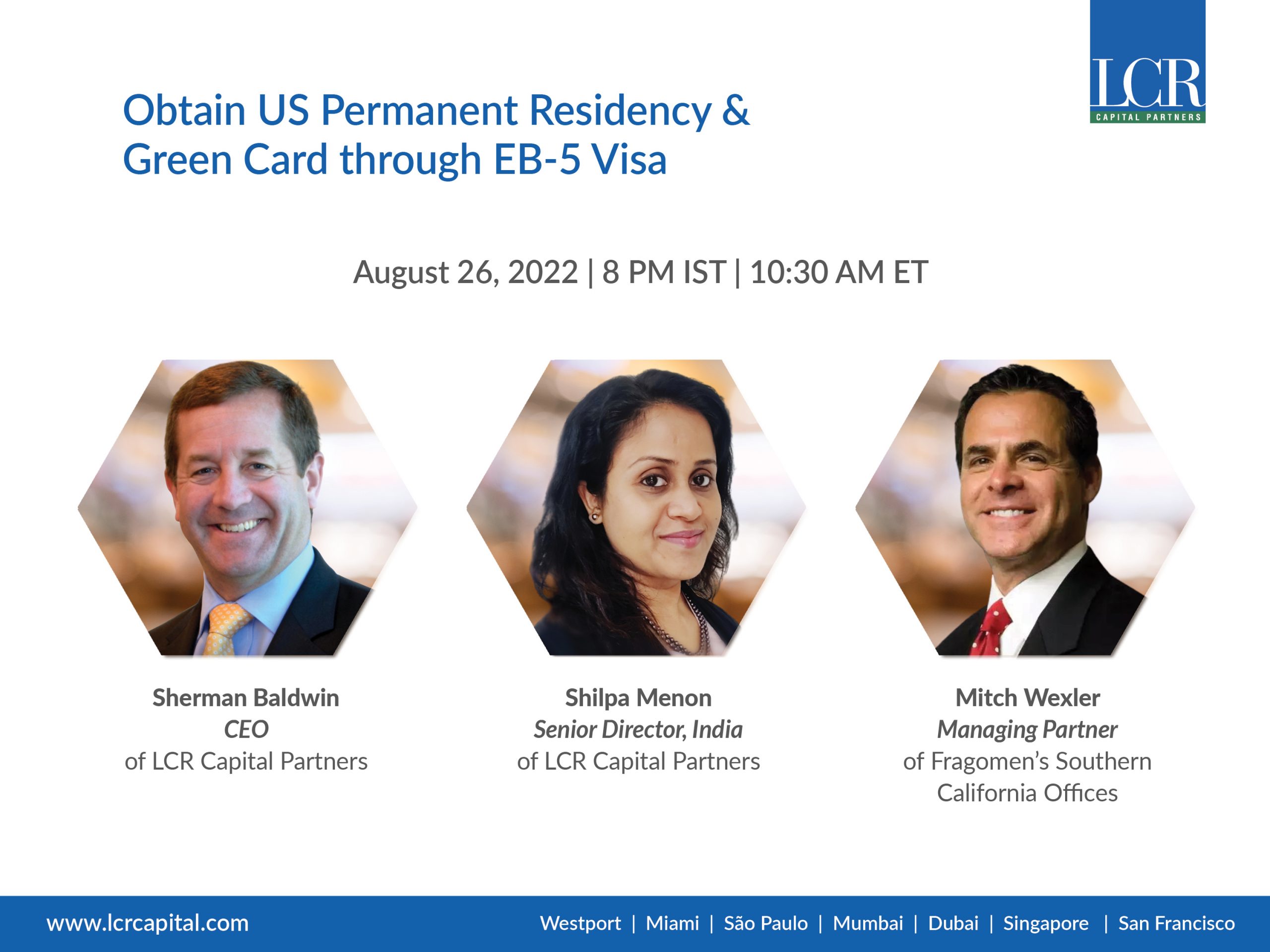 Webinar: Obtain the US Green Card through the EB-5 Investment Visa Program